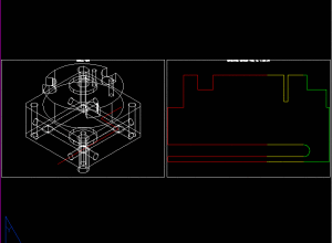DEVELOPED SECTION in a separate viewport
